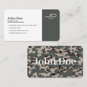 Carte De Visite Motif camouflage numérique de l'armée américaine A