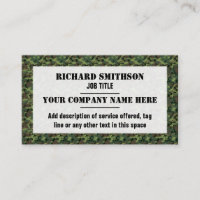 Motif Camouflage vert