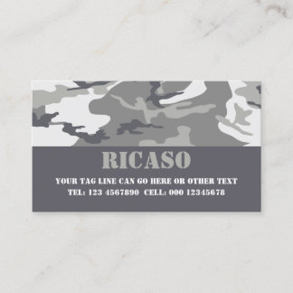 Carte De Visite Motif camouflé urbain