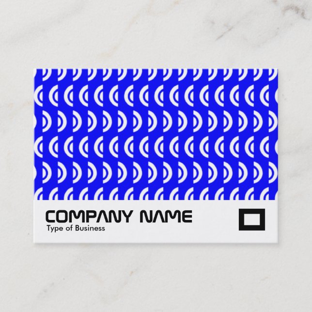 Carte De Visite Motif Cercles bleus (Devant)
