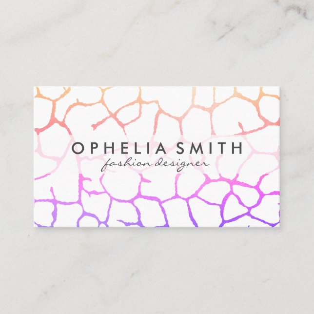 Carte De Visite Motif chic contemporain (Devant)