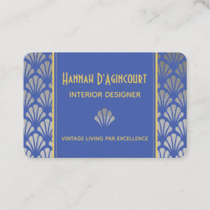 Carte De Visite Motif Chic pour les fans d'huile d'argent et d'ar