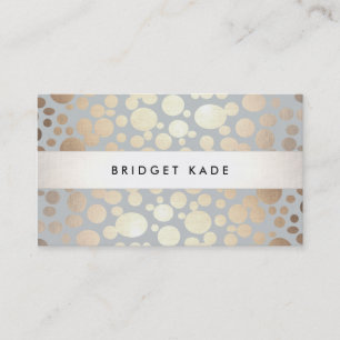 Carte De Visite Motif circulaire Gold & Silver