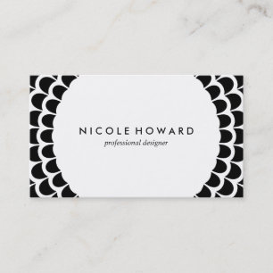 Carte De Visite Motif courbe moderne