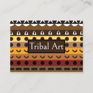 Carte De Visite Motif d'art déco tribal coloré