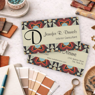 Carte De Visite Motif d'art tribal autochtone d'Amérique