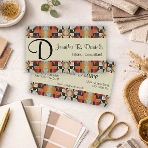 Carte De Visite Motif d'art tribal autochtone d'Amérique