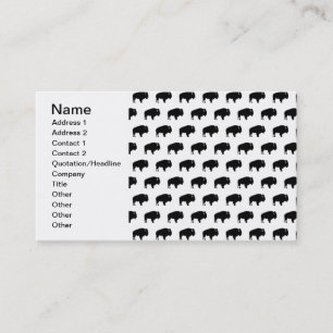 Carte De Visite motif de bison