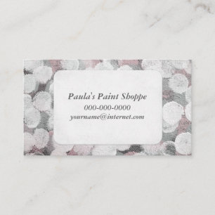 Carte De Visite motif de cercle peint abstrait