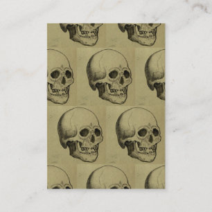 Carte De Visite Motif de crâne de Halloween