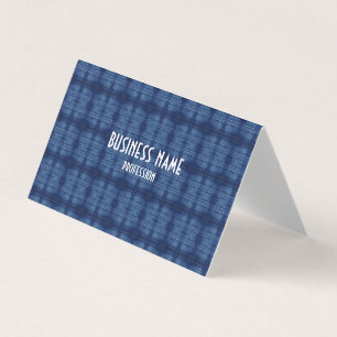 Carte De Visite motif de jeans bleu