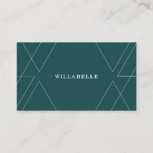 Carte De Visite Motif de ligne géométrique minimaliste moderne Jad