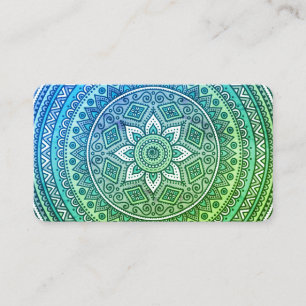 Carte De Visite Motif de mandala Yoga Méditation