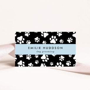 Carte De Visite Motif De Pâtes, Groomer De Chiens, Marcheur De Chi