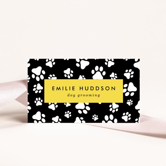 Carte De Visite Motif De Pâtes, Groomer De Chiens, Marcheur De Chi (Créateur téléchargé)