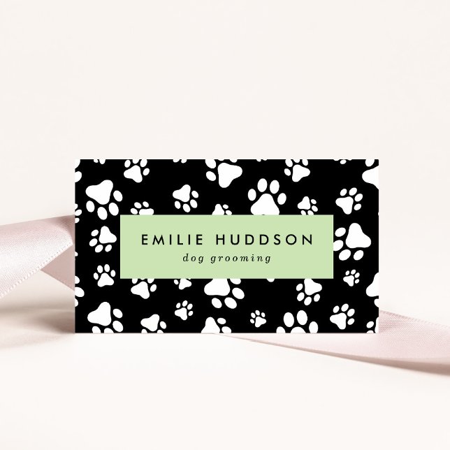 Carte De Visite Motif De Pâtes, Groomer De Chiens, Marcheur De Chi (Créateur téléchargé)