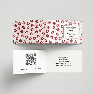 Carte De Visite Motif De Pâtes, Patrouilles De Chien, Paws De Chat