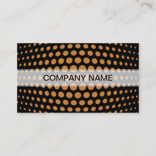 Carte De Visite Motif de points Polka de bronze professionnel