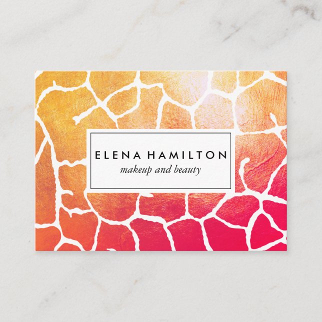 Carte De Visite Motif de réception des yeux gras (Devant)