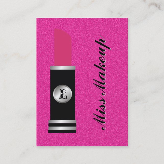 Carte De Visite Motif de roses indien de Mlle Makeup On (Devant)