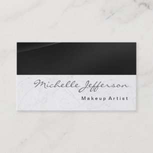 Carte de visite Motif de script de maquillage
