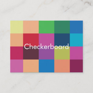 Carte De Visite Motif de tableau de contrôle coloré