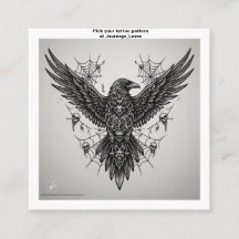 Carte de visite Motif de tatouage