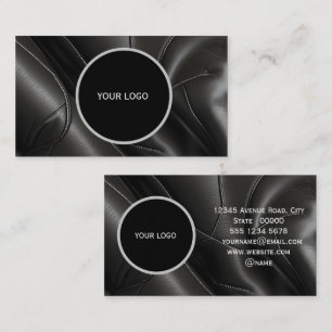 Carte De Visite Motif de texture cuir
