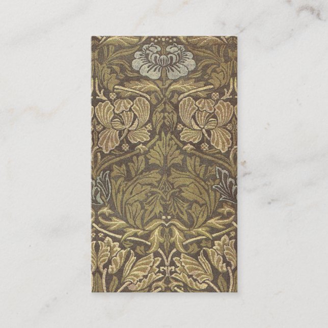 Carte De Visite Motif de tulipe et de rose de William Morris (Devant)
