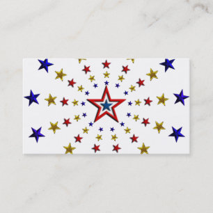 Carte De Visite Motif des étoiles patriotiques