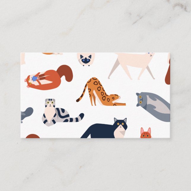 Carte De Visite Motif des races de chats (Devant)
