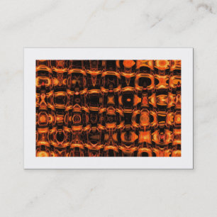 Carte De Visite Motif des vagues fractales (bordé)