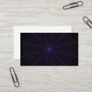 Carte De Visite Motif d'Halloween noir et violet