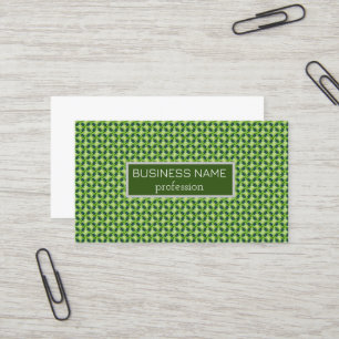Carte De Visite Motif d'herbe verte transparente