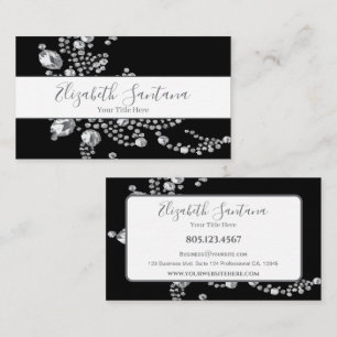Carte De Visite Motif Diamant moderne