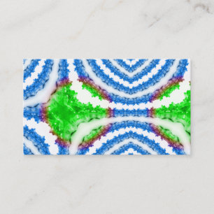 Carte De Visite Motif d'impression numérique Blue Tie Dye Crystal