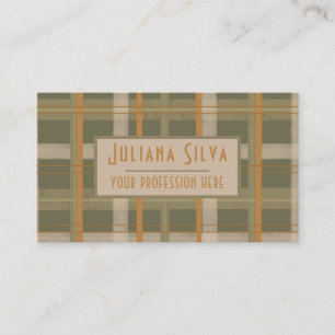 Carte De Visite Motif écossais celte de Tartan