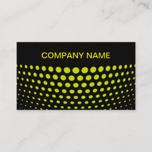 Carte De Visite Motif élégant à pois vert acide