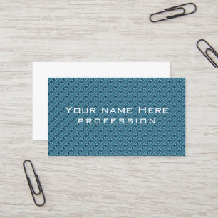 Carte De Visite motif en acier bleu Abstrait