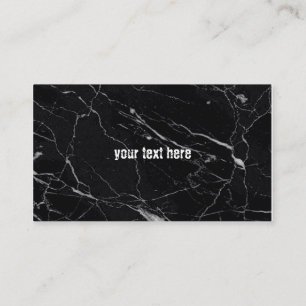 Carte De Visite Motif en marbre noir