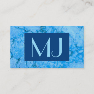 Carte De Visite Motif en pierre Gem, Blue Bahia Granite Business C