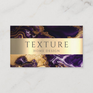Carte De Visite Motif encre grise texture marbre motif pierre