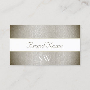 Carte De Visite Motif et monogramme de serpent d'argent primitif