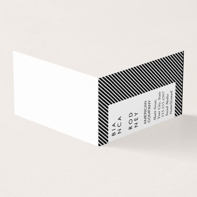 Carte De Visite Motif et rayures (Extérieur)