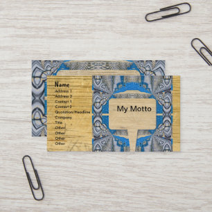 Carte De Visite Motif et texte fractionné psychédélique