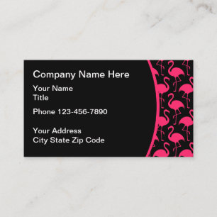 Carte De Visite Motif flamant rose de plage Floride