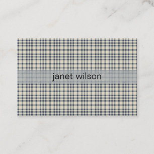 Carte De Visite motif flannel