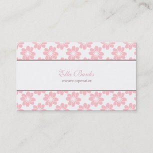 Carte de visite motif fleurs de cerisier