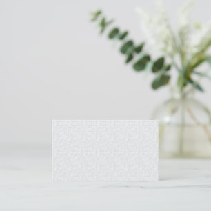 Carte De Visite Motif floral géométrique gris clair
