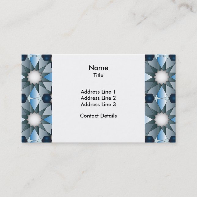 Carte De Visite Motif géométrique 004 de Ben Yusuf Madrasa (Devant)